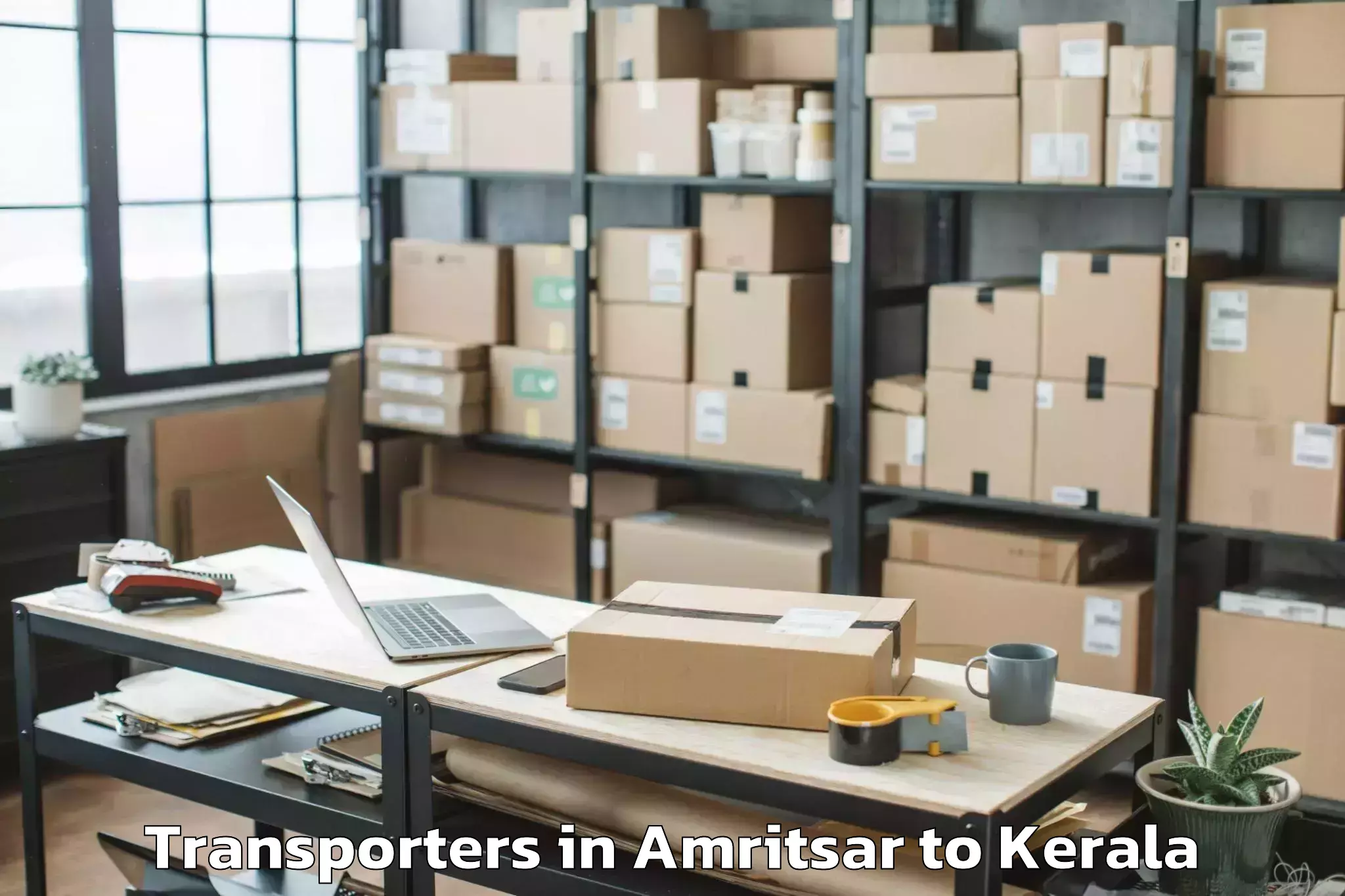 Affordable Amritsar to Venjarammoodu Transporters